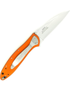Cuchillo de Bolsillo Kershaw Leek Naranja 3" Sandvik 14C28N 2