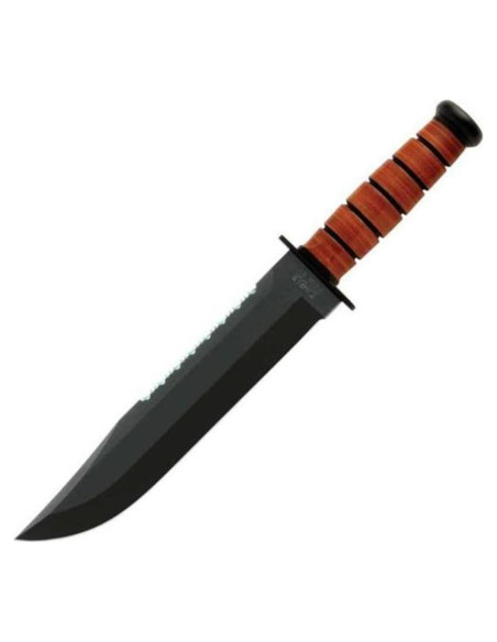 Cuchillo Ka-Bar Big Brother 23.8 cm con mango de cuero