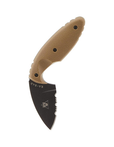 Cuchillo TDI KA-BAR 1477CB Serrado Marrón Coyote 14.29 cm