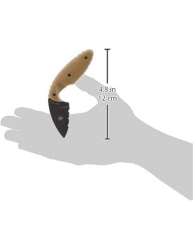 Cuchillo TDI KA-BAR 1477CB Serrado Marrón Coyote 14.29 cm