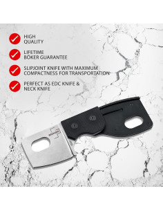 Cuchillo EDC Plegable BKER PLUS Sprocket D2 13.21 cm Negro 2