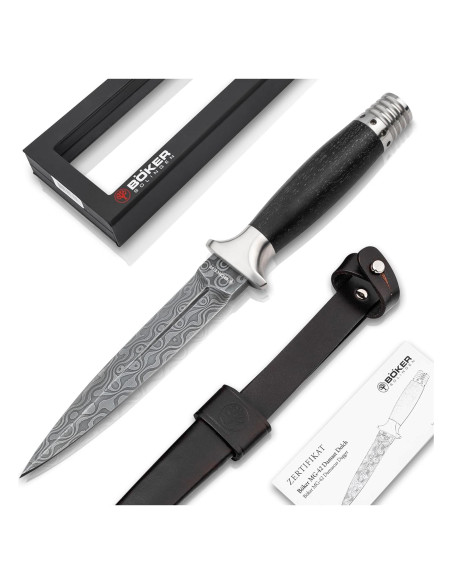 Daga Boker Damasco MG-42 - Cuchillo Fijo Militar 13.5 cm
