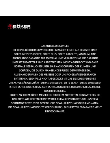 Daga Boker Damasco MG-42 - Cuchillo Fijo Militar 13.5 cm