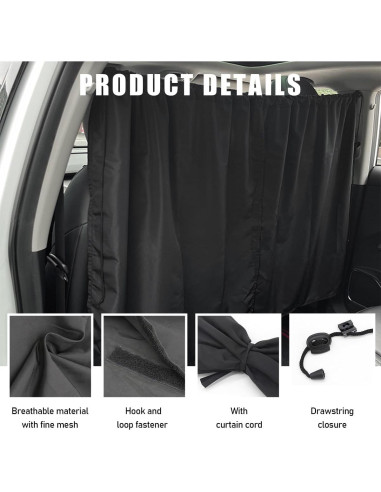 Cortina Divisoria para Automóviles Ohleats - Protección UV y Calor