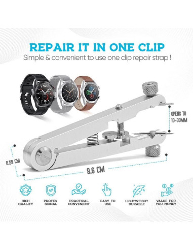 Herramienta de Pinzas de Barra de Resorte W&S - Ajustable hasta 30 mm