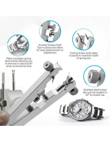 Herramienta de Pinzas de Barra de Resorte W&S - Ajustable hasta 30 mm