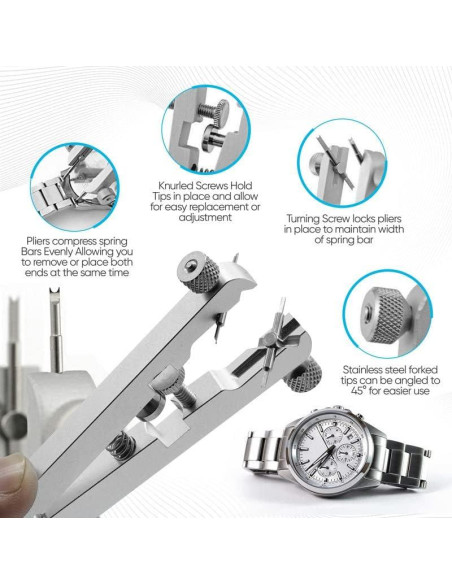 Herramienta de Pinzas de Barra de Resorte W&S - Ajustable hasta 30 mm