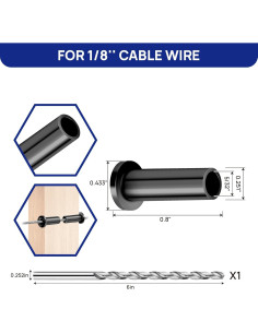 Paquete de 100 fundas protectoras Sidasu para cable 3.2 mm 2