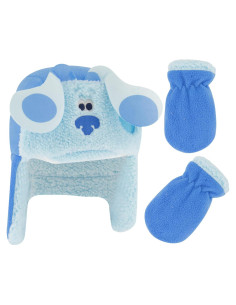 Conjunto Gorro y Mitones Invierno Niños Nickelodeon Blue's Clues
