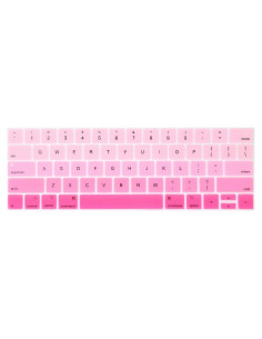 Cubierta de Teclado ProElife Rosa Ombre para MacBook Pro 13" 15"
