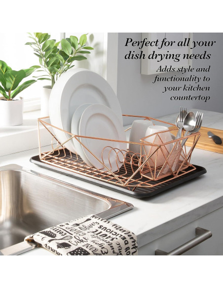 Estante de Secado de Platos Kitchen Details Cobre 47.2x34.5cm