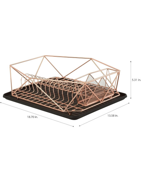 Estante de Secado de Platos Kitchen Details Cobre 47.2x34.5cm