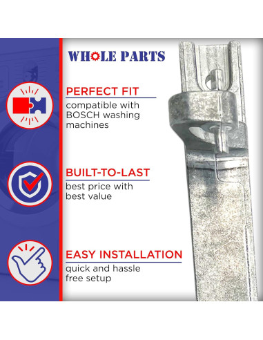 Bisagra de puerta Whole Parts 00651004 para lavadoras Bosch