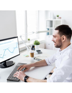 Teclado Bluetooth Plegable Rock&Rown con Touchpad - Negro 2