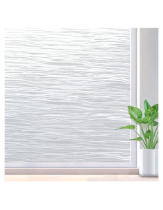 Película de Privacidad para Ventanas rabbitgoo 44.5x200cm Ola Pura