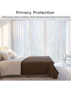 Película de Privacidad para Ventanas rabbitgoo 44.5x200cm Ola Pura 2