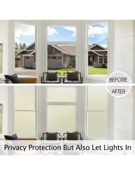 Película de Privacidad HIDBEA Esmerilada 44.45 cm x 1.98 m