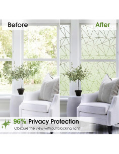 Película de Privacidad Coavas 30x200 cm Vinilo Esmerilado 2