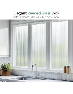 Película de Ventana LUTE Estriada 44.5x200 cm Anti UV 2