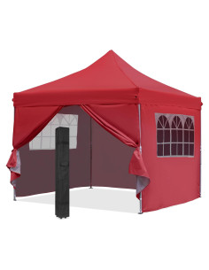 Carpa Pop Up GDY 3x3m con 4 Paredes Laterales - Azul Oscuro