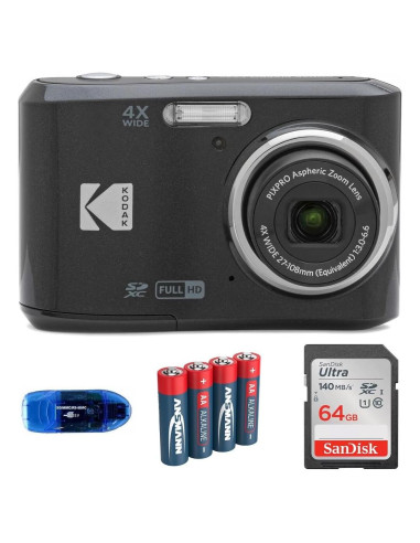 Cámara Digital Kodak Pixpro FZ45 + Tarjeta 64GB + Baterías