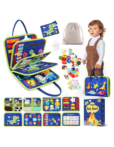 Tablero Sensorial Ocupado SparkleMe Dinosaurio 26x20cm