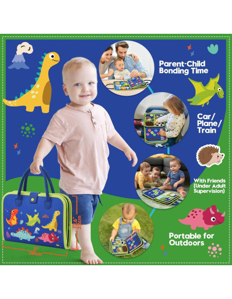 Tablero Sensorial Ocupado SparkleMe Dinosaurio 26x20cm Tablero Sensorial Ocupado SparkleMe Dinosaurio 26x20cm