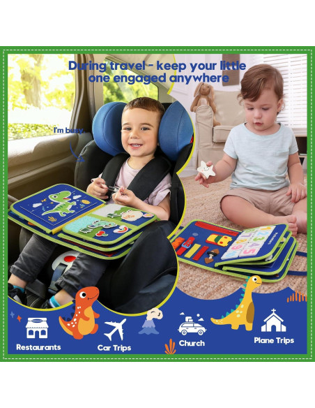 Tablero Sensorial Ocupado SparkleMe Dinosaurio 26x20cm Tablero Sensorial Ocupado SparkleMe Dinosaurio 26x20cm