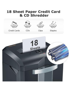 Destructora de papel Bonsaii C149-C, corte cruzado 18 hojas 2