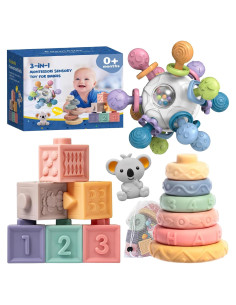 Juguetes Montessori Pucmaoci 3 en 1 para Bebés 0-18 Meses