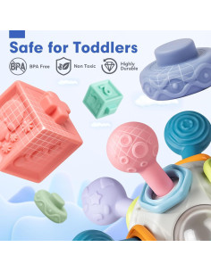 Juego de Juguetes de Dentición Jyusmile para Bebés 0-2 Años 2