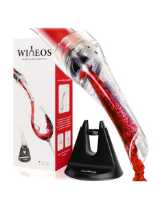 Vertedor de Vino con Aireador Wineos - Sin Goteos y Soporte
