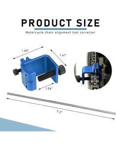 Herramienta de Alineación de Cadena KVAEY para Motocicleta Azul 2