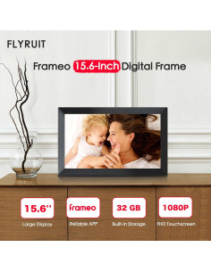 Marco de Fotos Digital Flyruit 15.6" WiFi FHD 32GB 2
