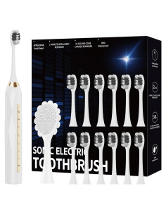 Cepillo de Dientes Eléctrico Molux con 12 Cabezas y Masaje Facial