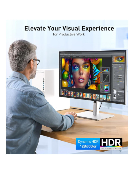 Cable HDMI 8K 2m Cable Matters 48Gbps HDR para PS5 y Xbox Cable HDMI 8K 2m Cable Matters 48Gbps HDR para PS5 y Xbox