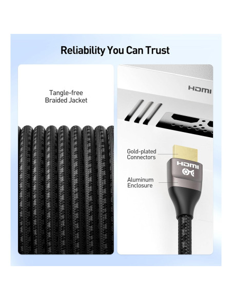 Cable HDMI 8K 2m Cable Matters 48Gbps HDR para PS5 y Xbox Cable HDMI 8K 2m Cable Matters 48Gbps HDR para PS5 y Xbox