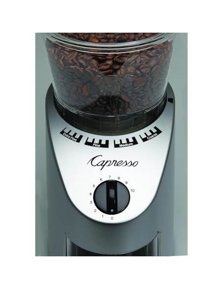Molinillo de Café Burr Conical Capresso 560, Acero Inoxidable, 240g