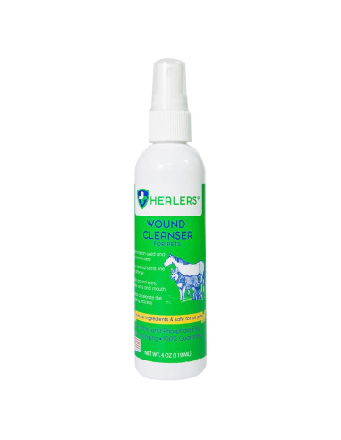 Limpiador de Heridas Healers 113.4g - Spray Natural para Mascotas