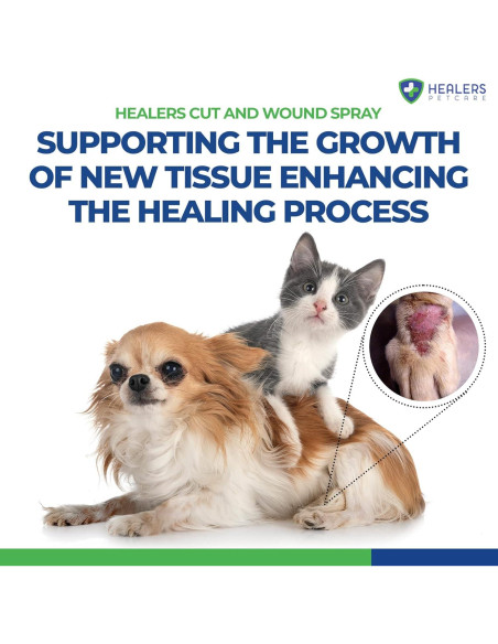 Limpiador de Heridas Healers 113.4g - Spray Natural para Mascotas