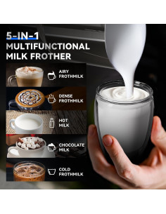 Espumador de Leche Automático CafeGrace 5 en 1 600 ml 2