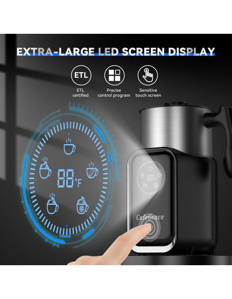 Espumador de Leche Automático CafeGrace 5 en 1 600 ml