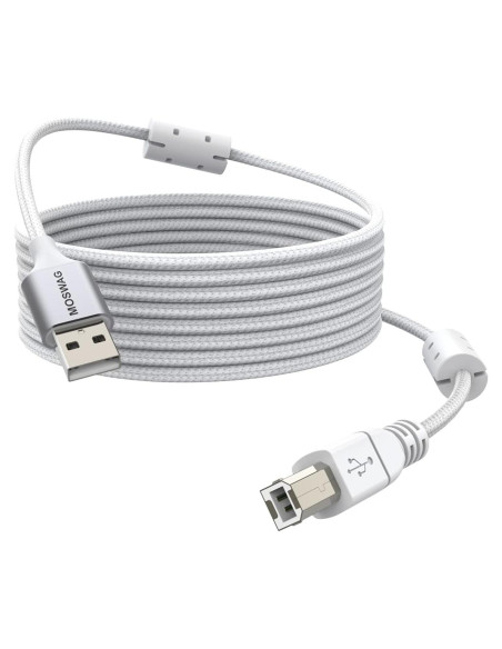 Cable de impresora USB MOSWAG 10m Tipo A a B Alta Velocidad