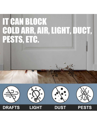 Barrera de Puerta Doble Burbuja Pushglossy 2 Pcs 91.5 cm PVC Negro