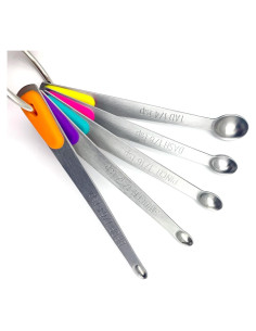 Set de 5 Cucharas Medidoras de Acero Inoxidable EYBDYB