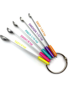 Set de 5 Cucharas Medidoras de Acero Inoxidable EYBDYB 2