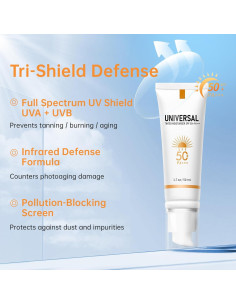 Protector Solar Tinteado Facial SPF 50 Onsart 50ml Hidratante 2