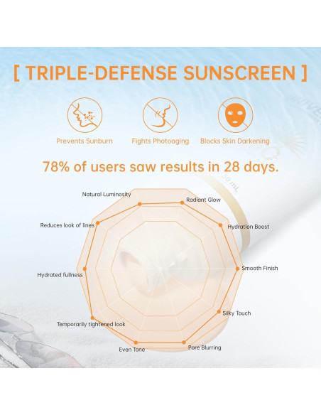 Protector Solar Tinteado Facial SPF 50 Onsart 50ml Hidratante