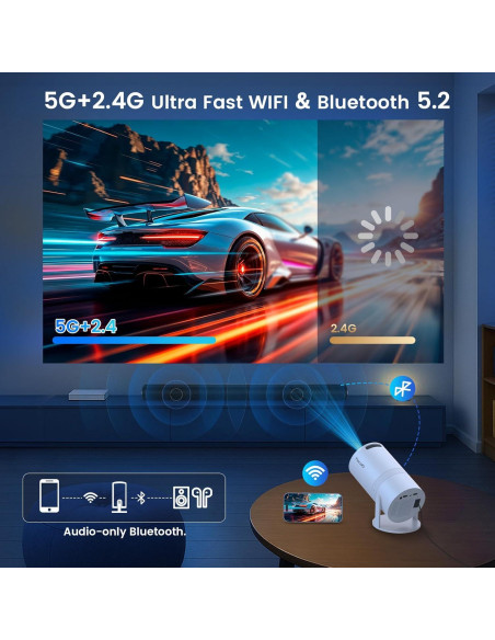 Mini Proyector Portátil Tecaki X3 1080P HD WiFi Bluetooth