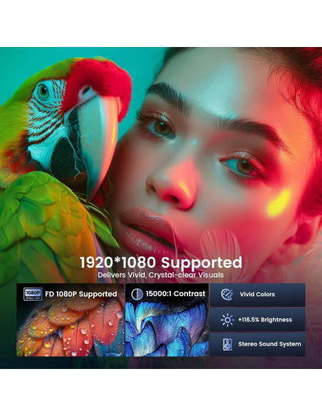 Mini Proyector Portátil Tecaki X3 1080P HD WiFi Bluetooth